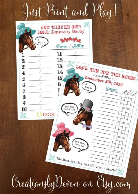 kentucky derby party betting games